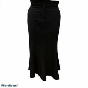 Shape fix black maxi skirt
